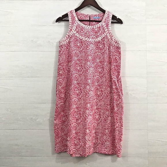 J. McLaughlin Dresses & Skirts - J McLaughlin Marlene Coral Pink Linen Dress